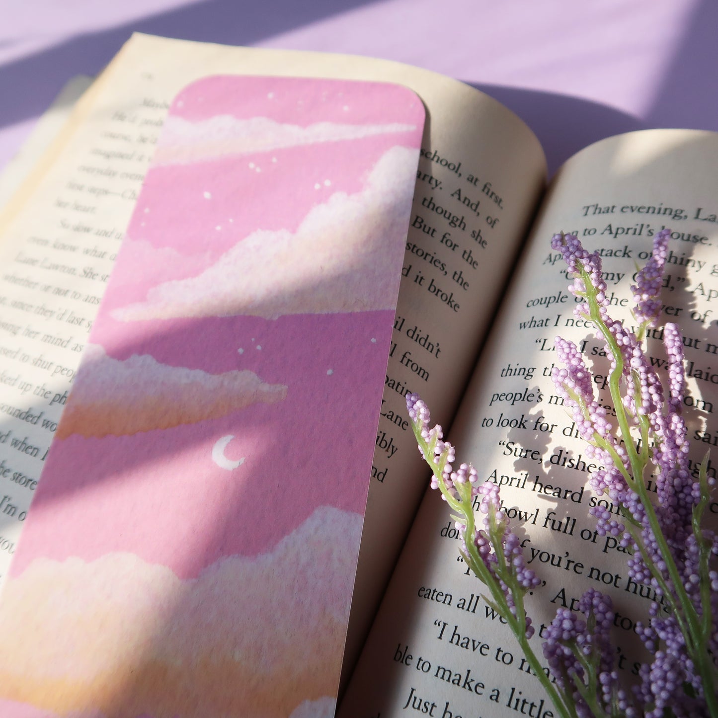 Dreamy Pink Sky Bookmark