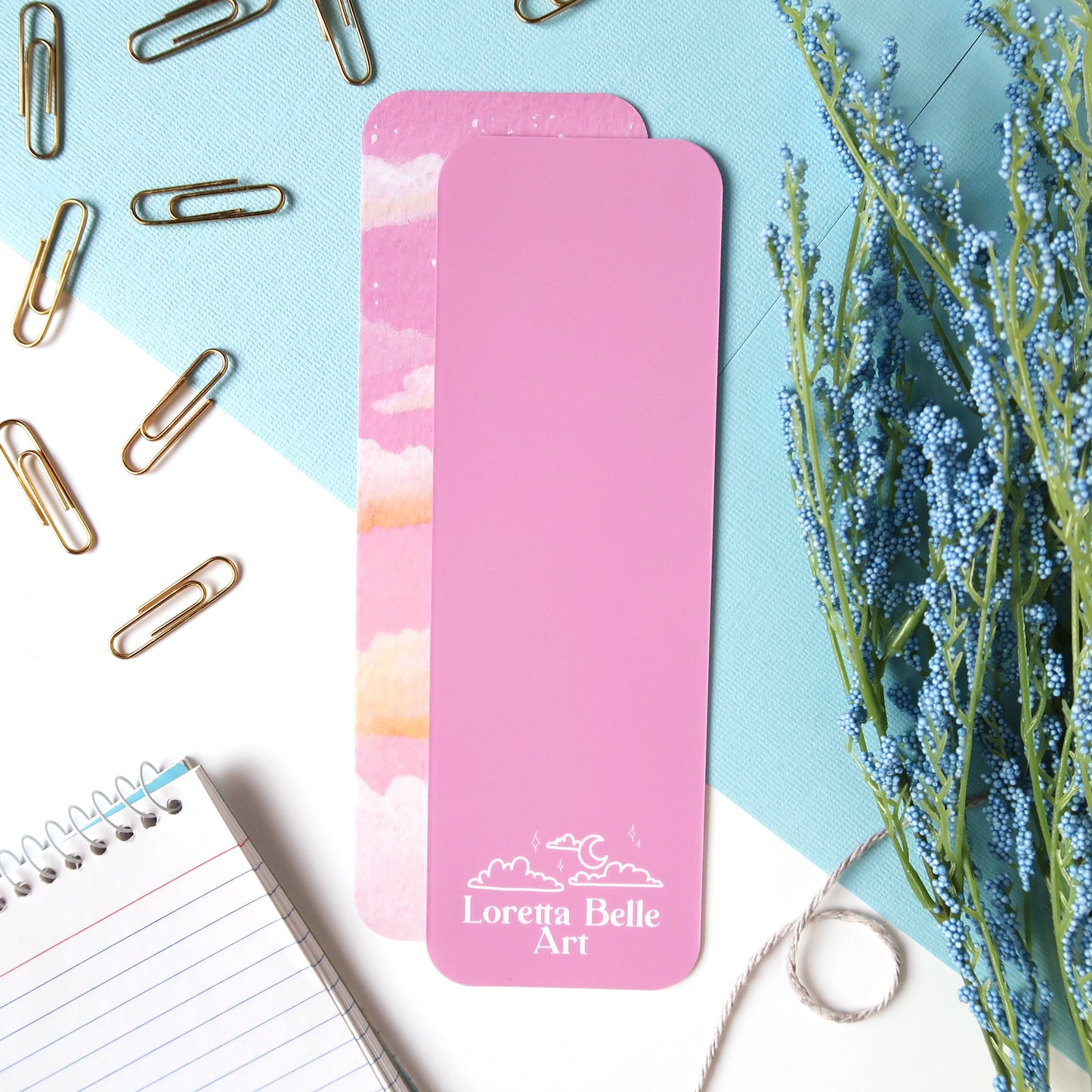 Dreamy Pink Sky Bookmark