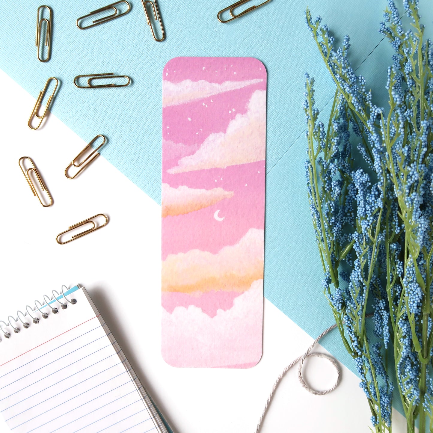 Dreamy Pink Sky Bookmark