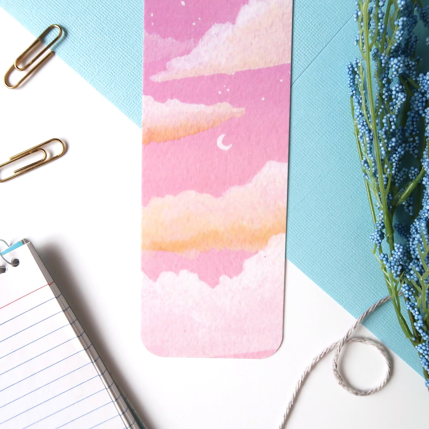 Dreamy Pink Sky Bookmark