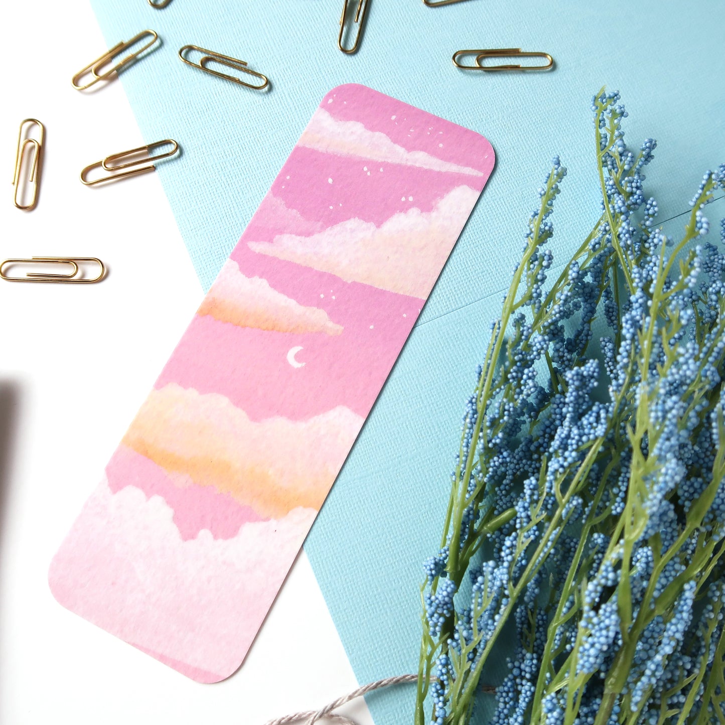 Dreamy Pink Sky Bookmark
