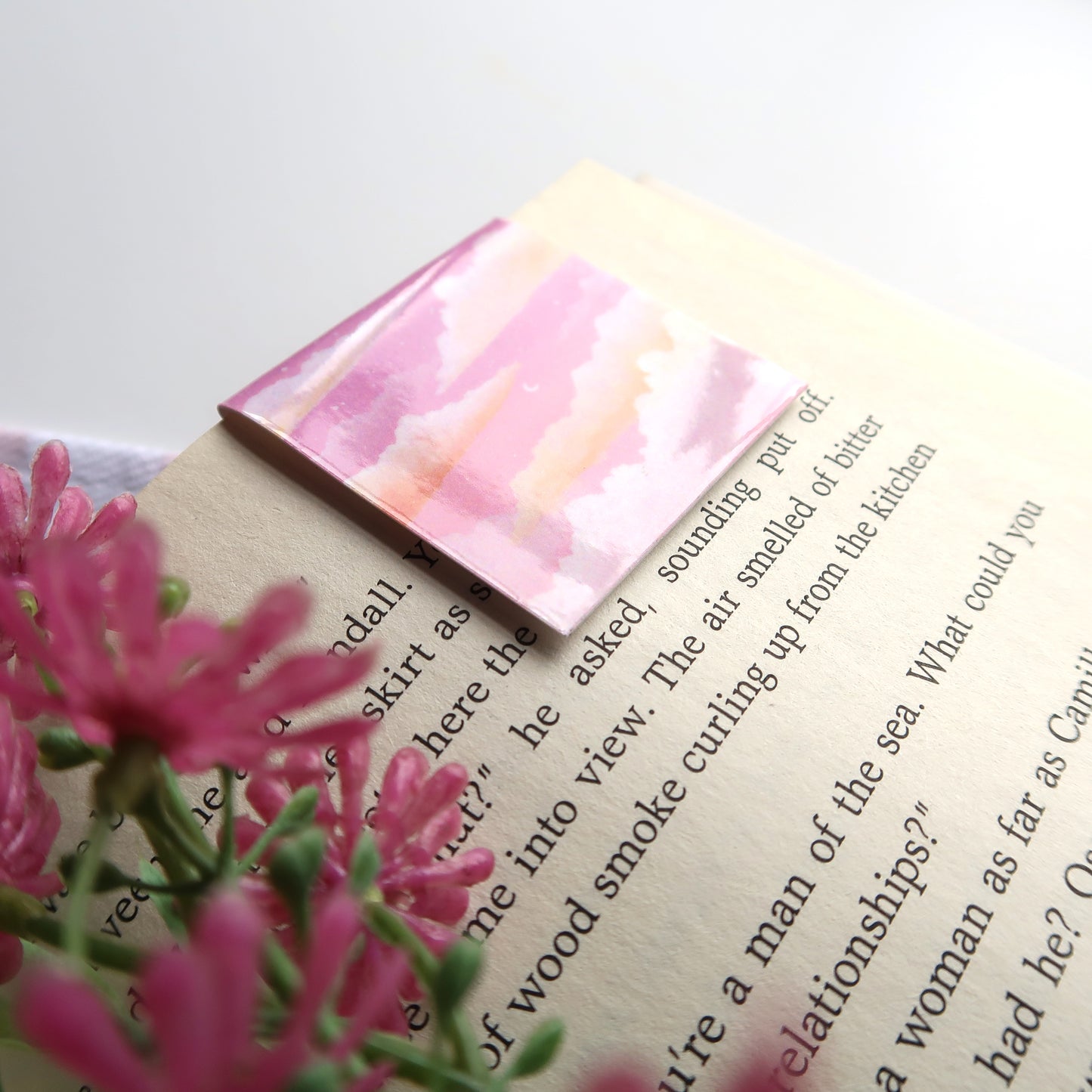 Dreamy Pink Sunset Sky - Magnetic Bookmark