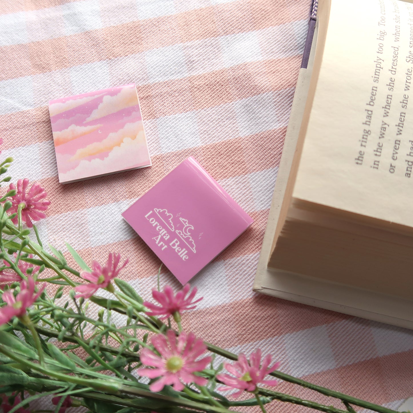 Dreamy Pink Sunset Sky - Magnetic Bookmark