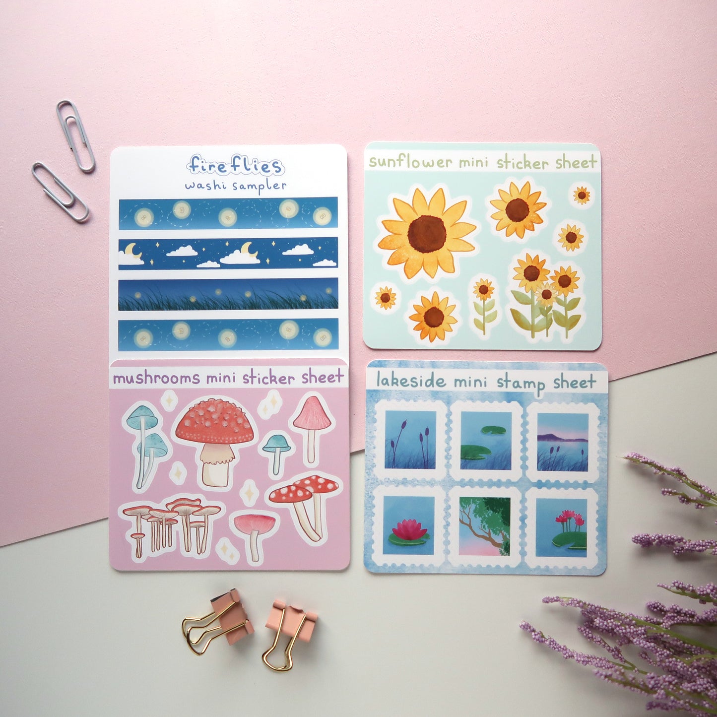 Fireflies Mini Sticker Sheet