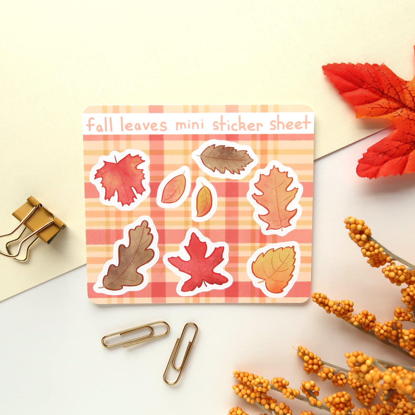 Fall Leaves Mini Sticker Sheet