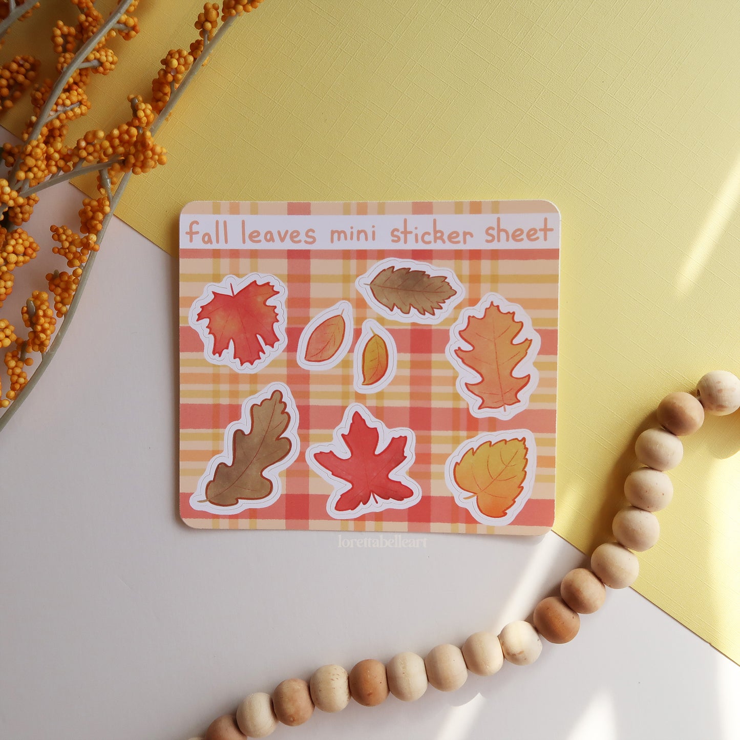 Fall Leaves Mini Sticker Sheet