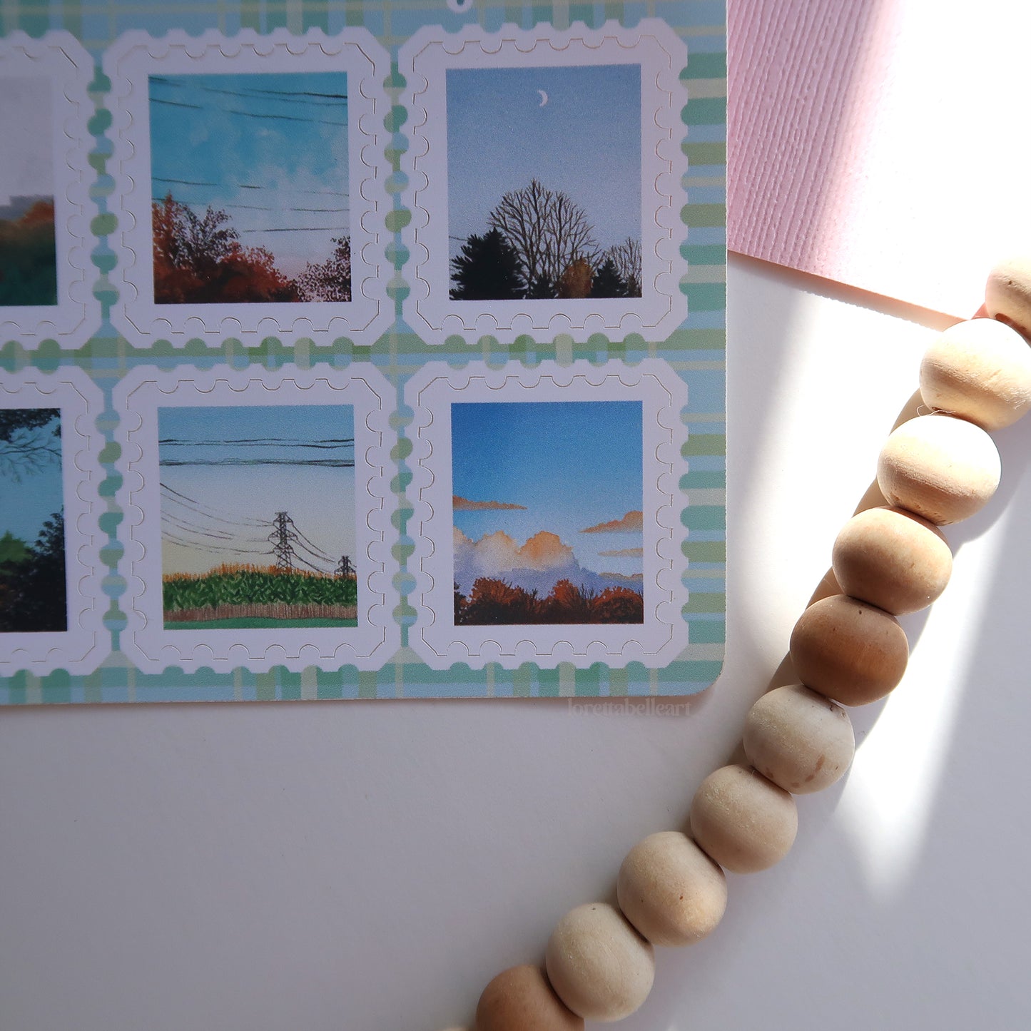 Fall Watercolor Stamps Mini Sticker Sheet