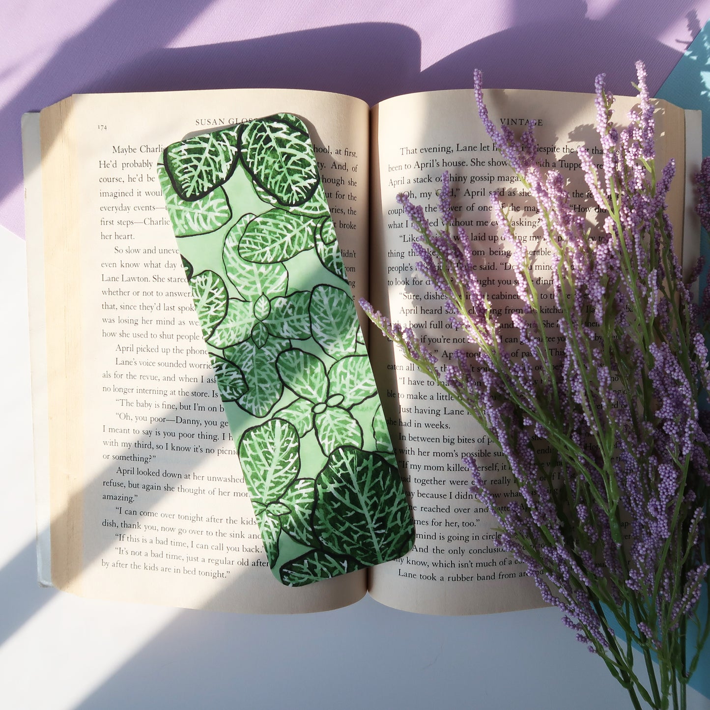 Fittonia Leaves Botanical Bookmark