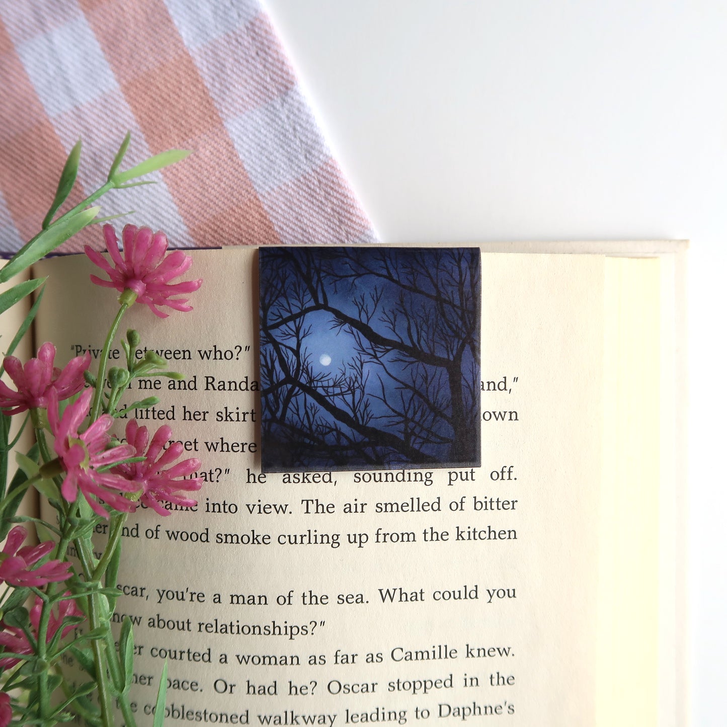 Full Moon Through the Trees - Magnetic Bookmark