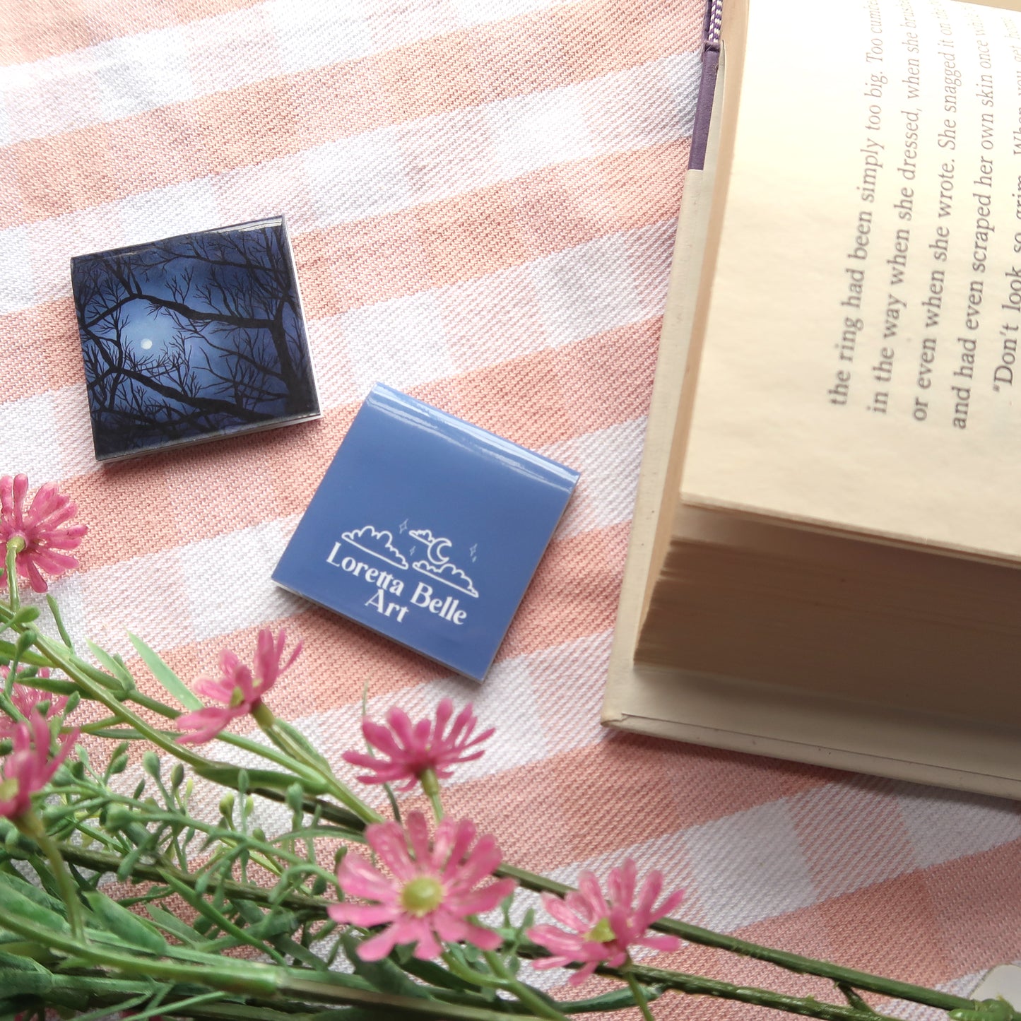 Full Moon Through the Trees - Magnetic Bookmark