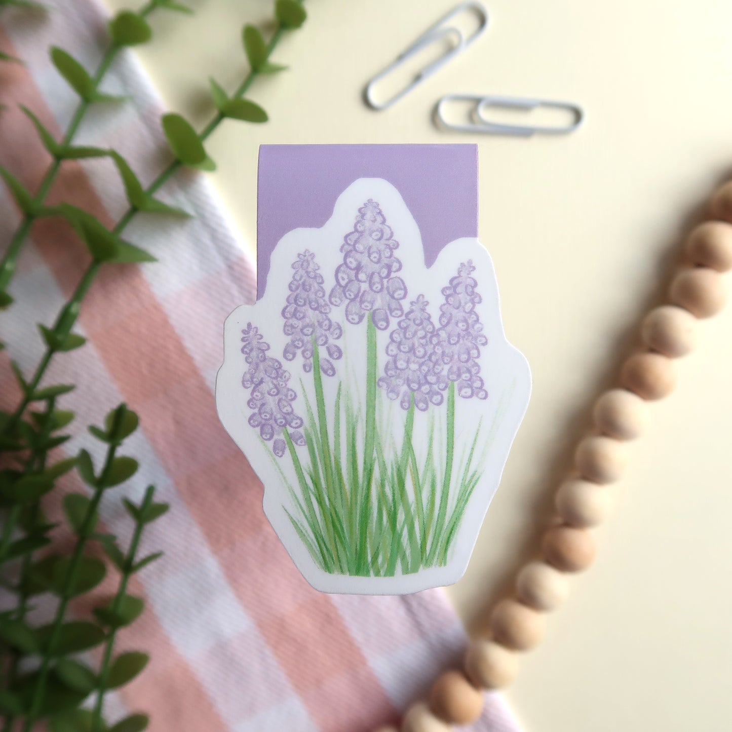 Grape Hyacinth Flowers - Magnetic Bookmark