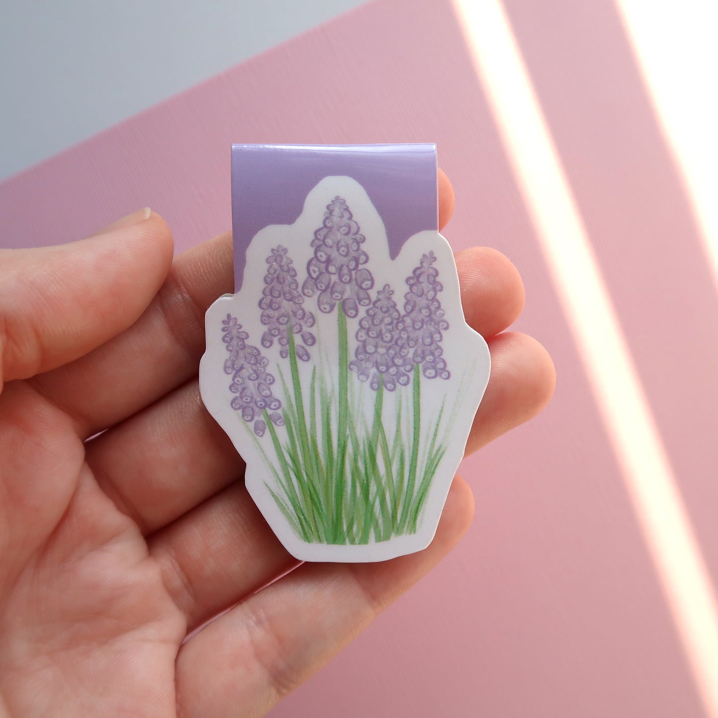 Grape Hyacinth Flowers - Magnetic Bookmark