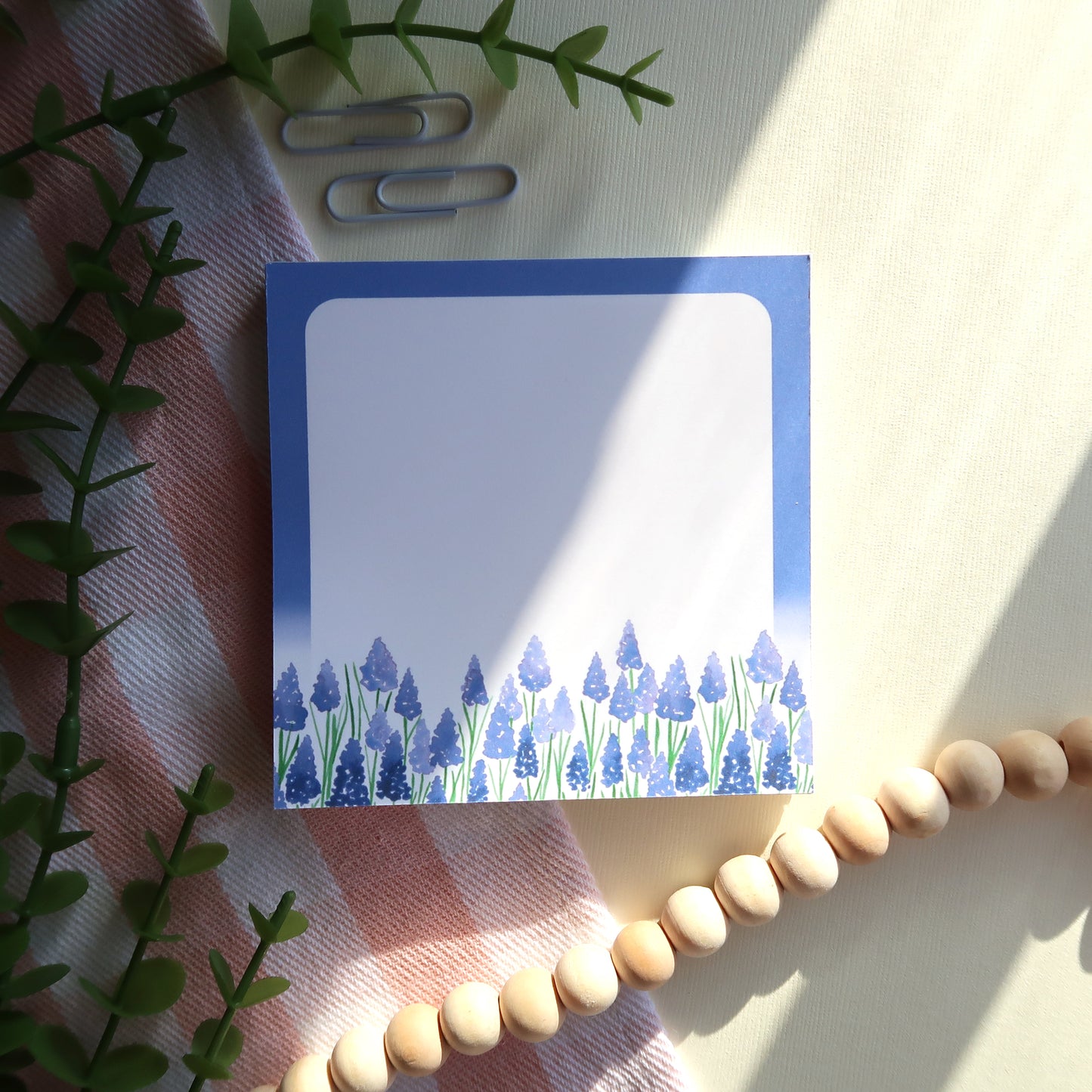 Grape Hyacinths Square Notepad - Stationery