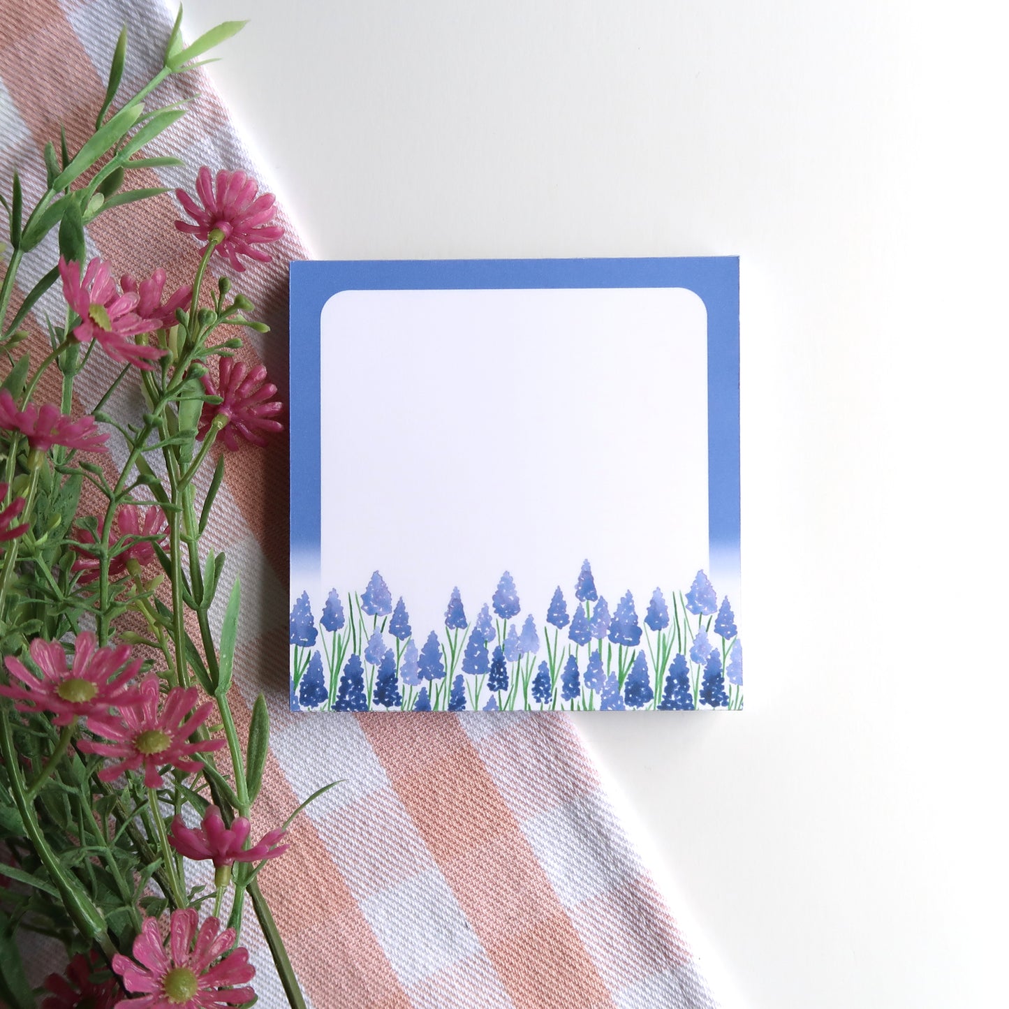 Grape Hyacinths Square Notepad - Stationery