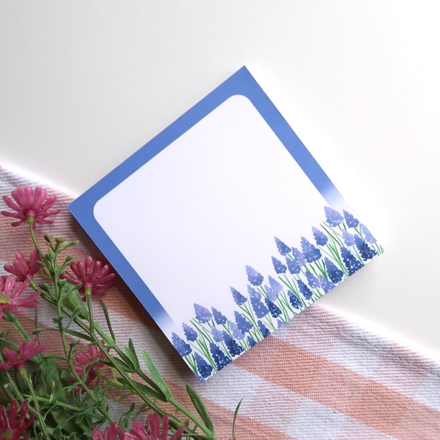 Grape Hyacinths Square Notepad - Stationery