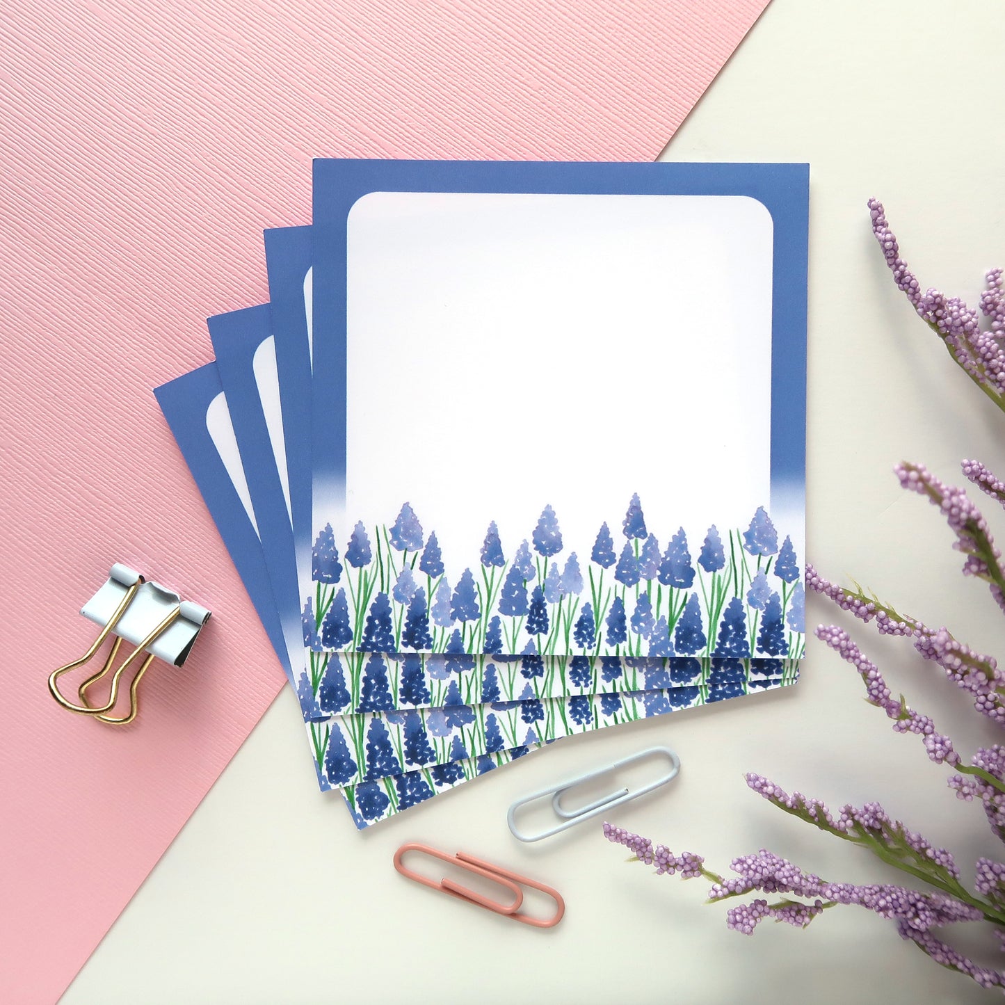 Grape Hyacinths Letter Writing Set - Stationery