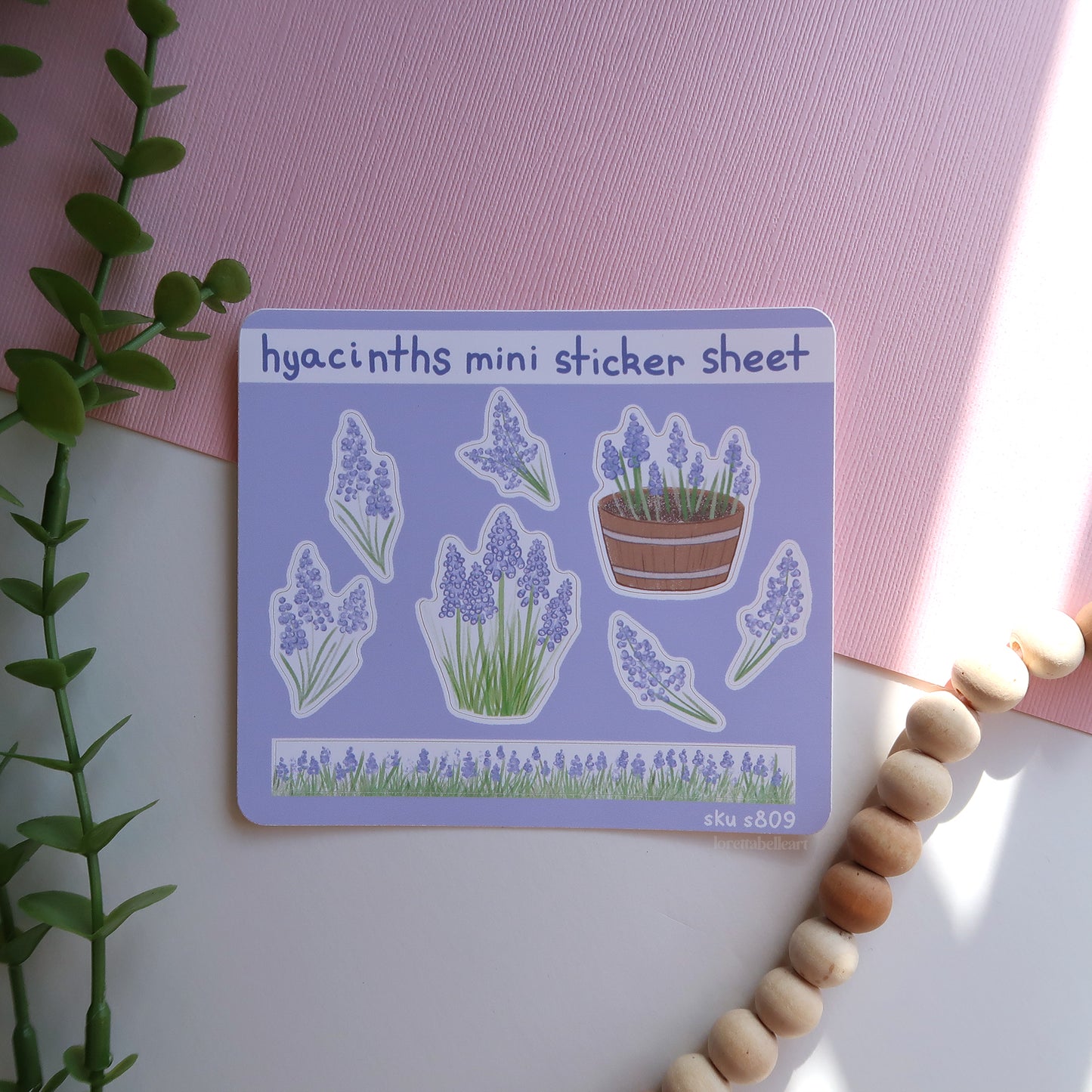 Grape Hyacinths Mini Sticker Sheet
