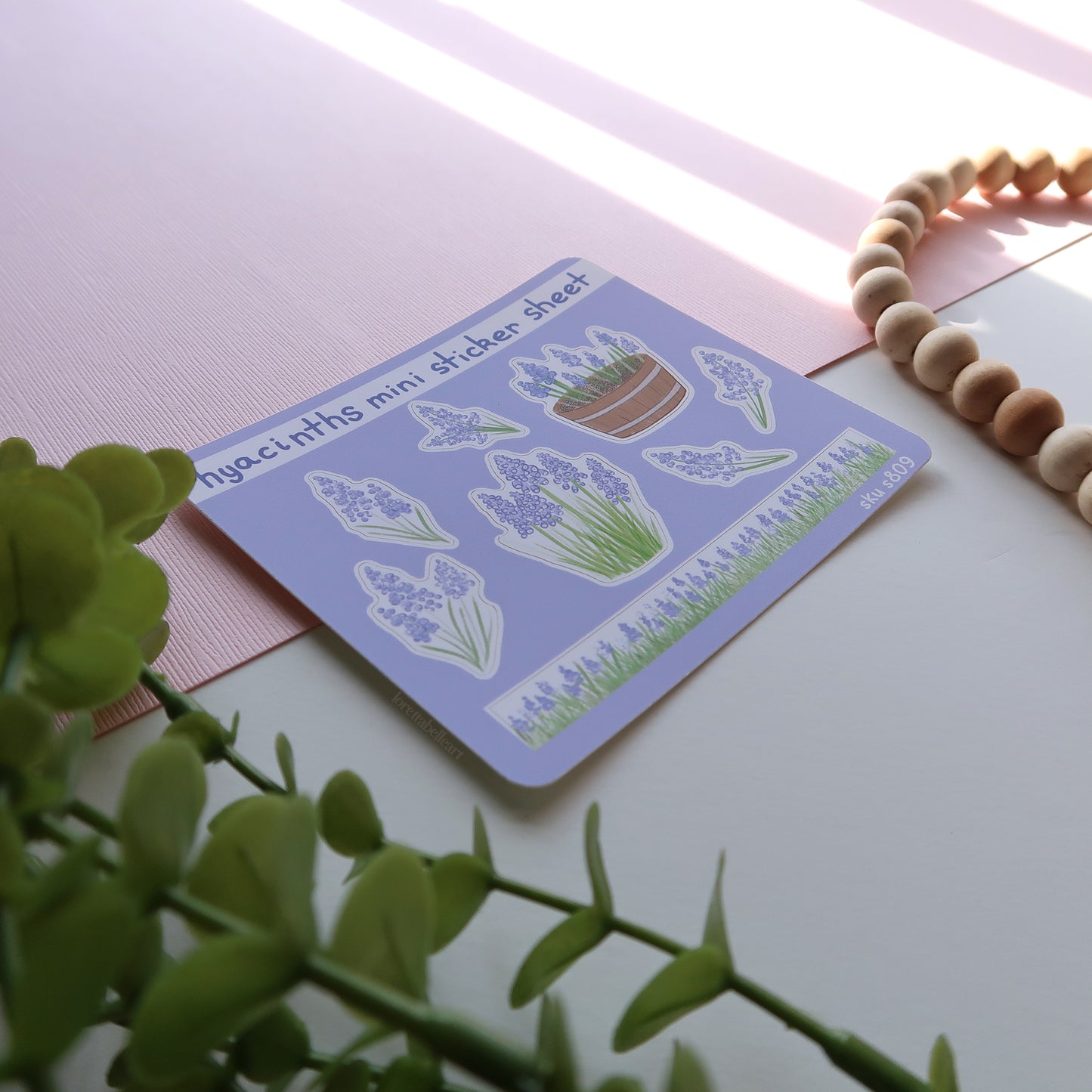 Grape Hyacinths Mini Sticker Sheet