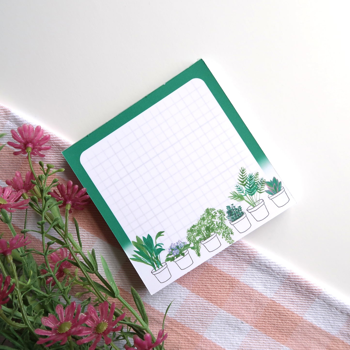 Houseplants Square Notepad - Stationery