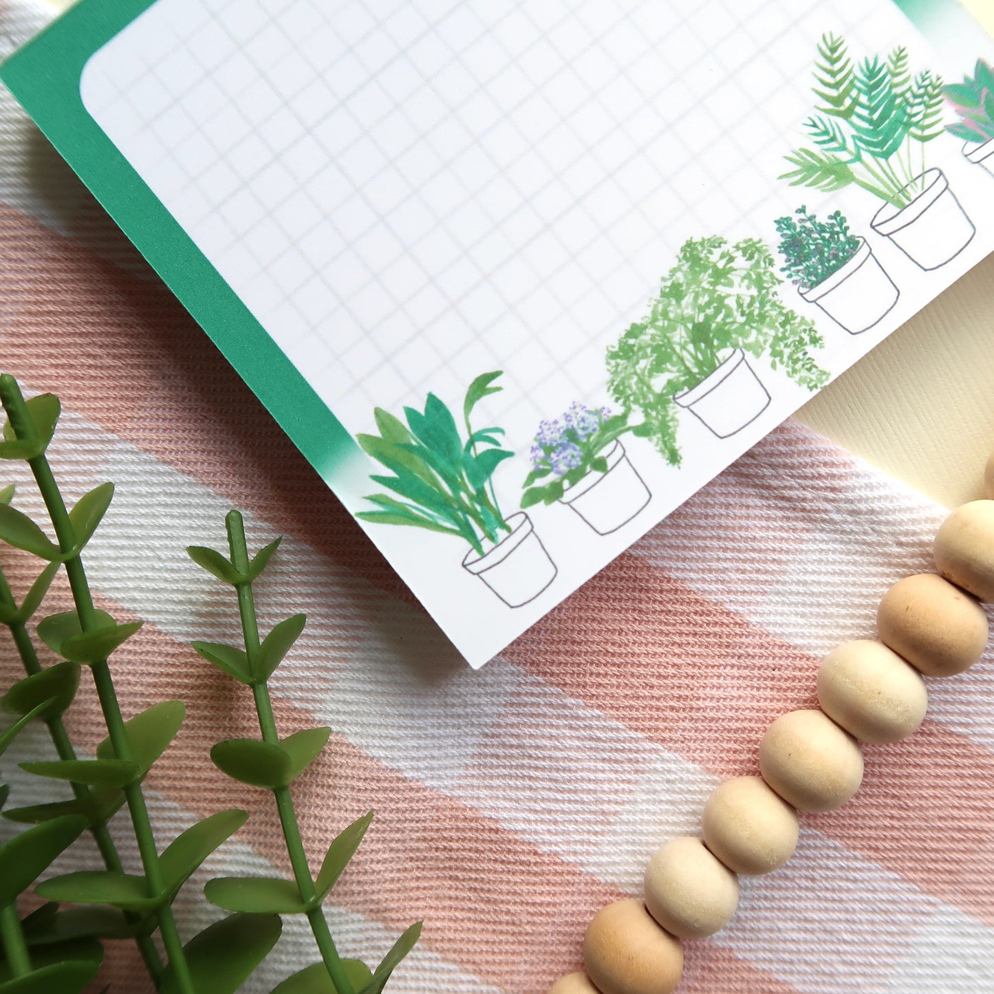 Houseplants Square Notepad - Stationery