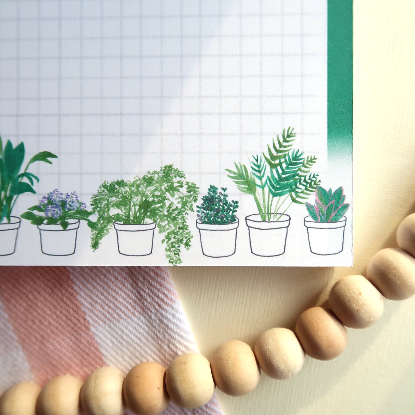 Houseplants Square Notepad - Stationery