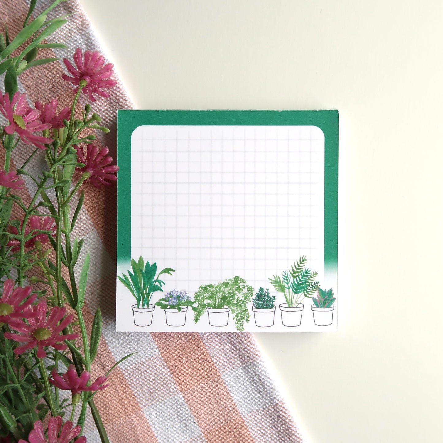 Houseplants Square Notepad - Stationery