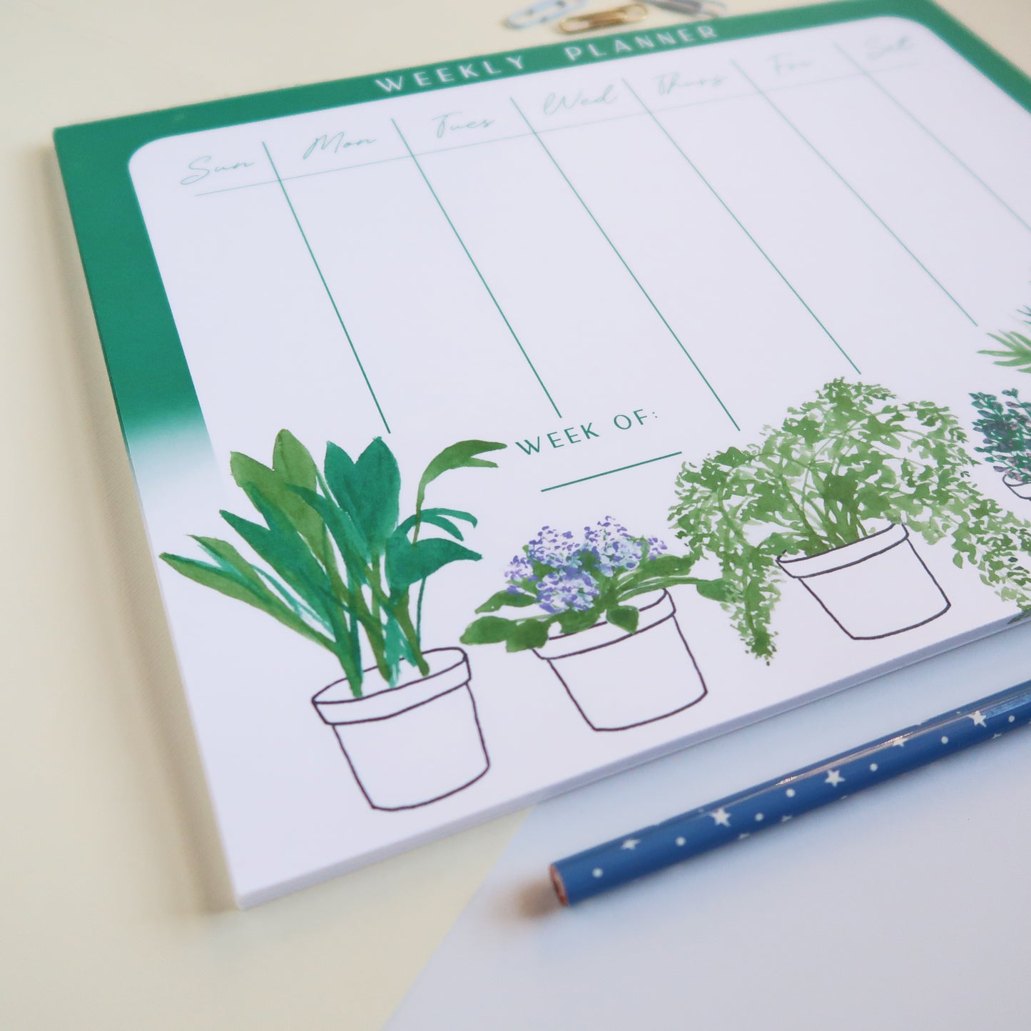 Houseplant Weekly Planner - Stationery
