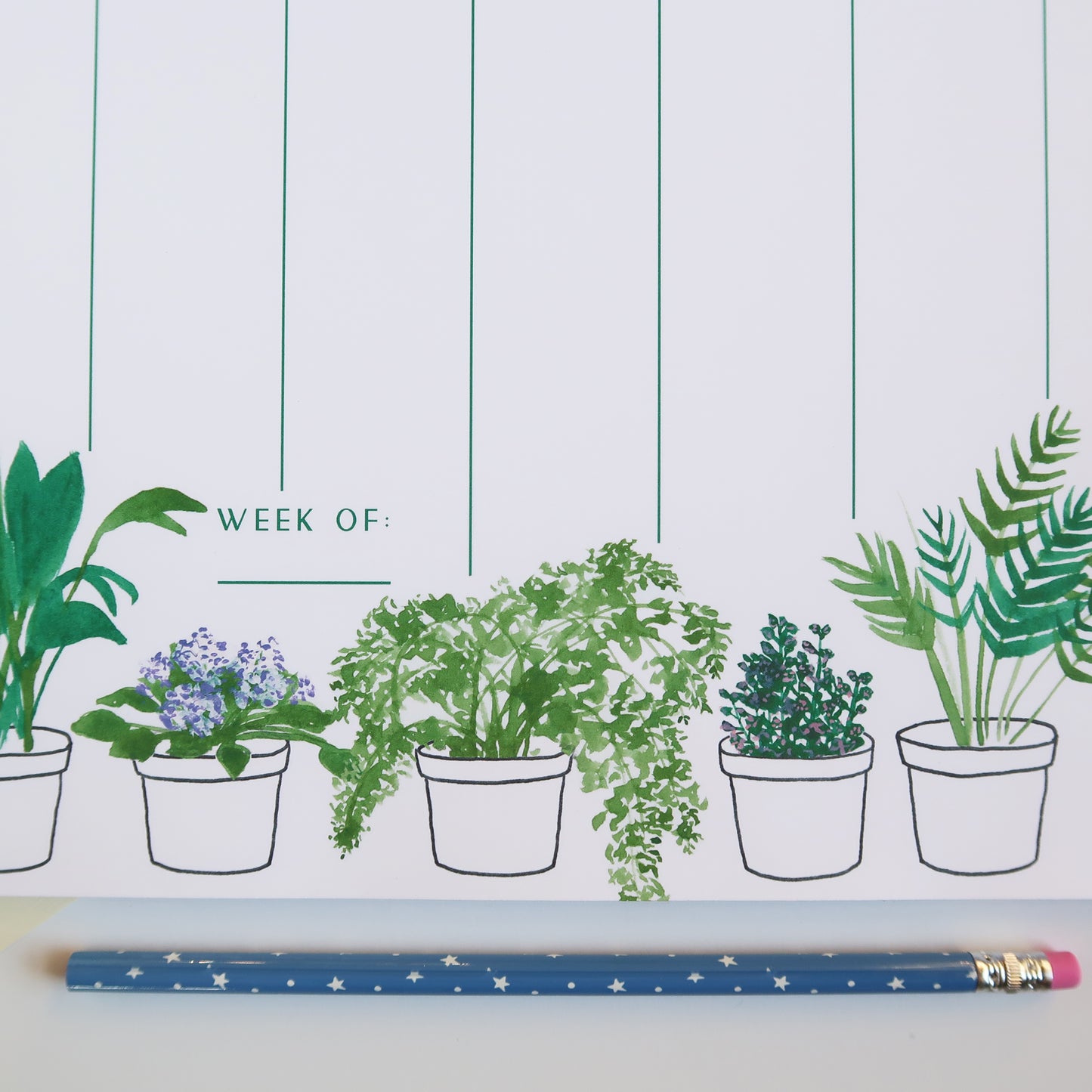 Houseplant Weekly Planner - Stationery