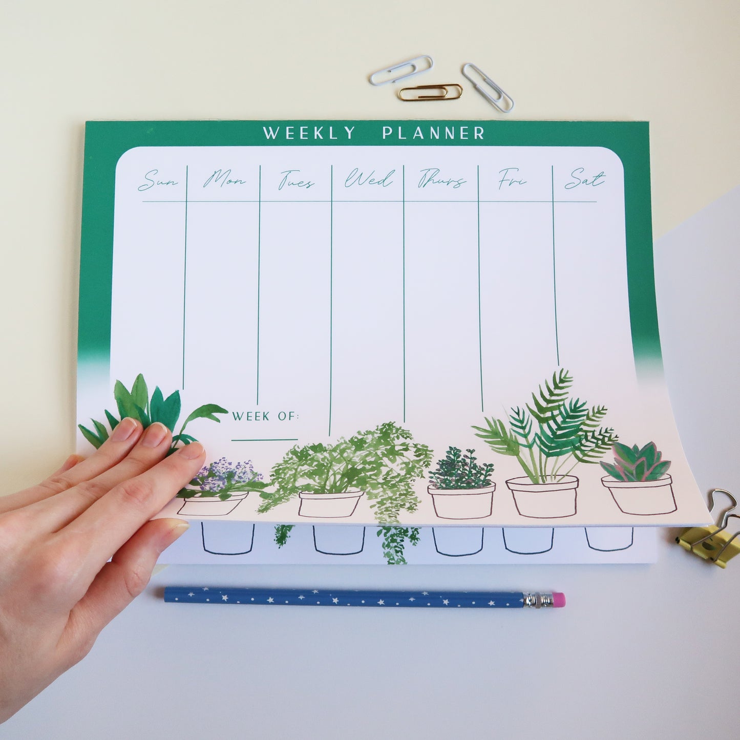 Houseplant Weekly Planner - Stationery
