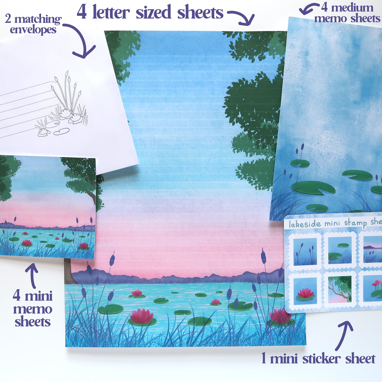 Lakeside Letter Writing Set - Stationery