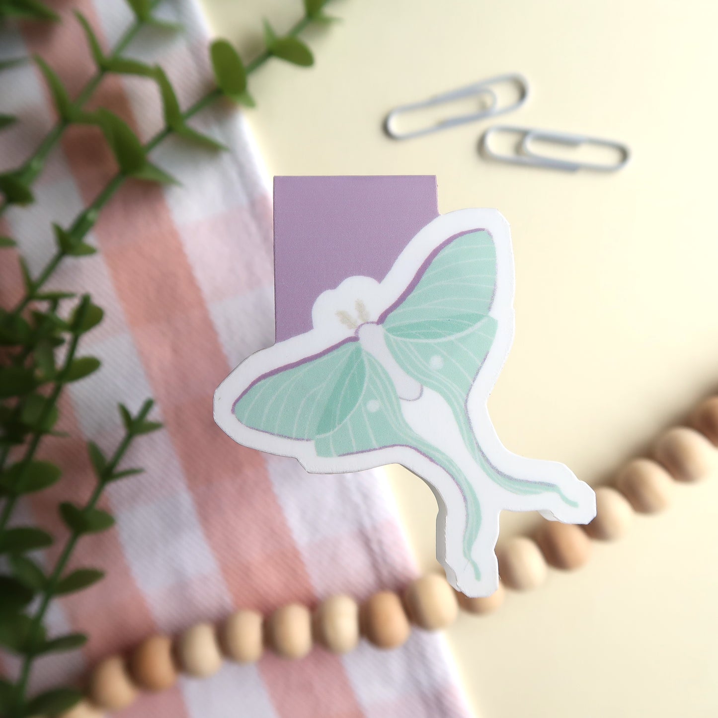 Luna Moth - Magnetic Bookmark