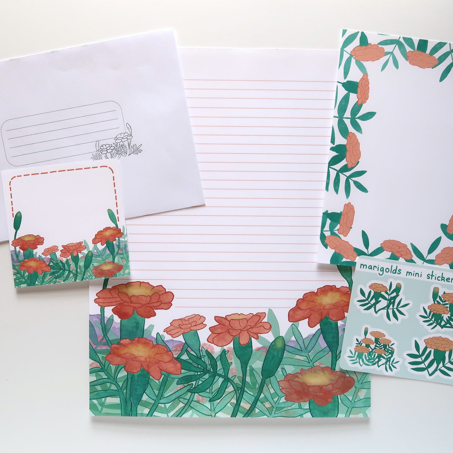 Marigolds Mini Sticker Sheet