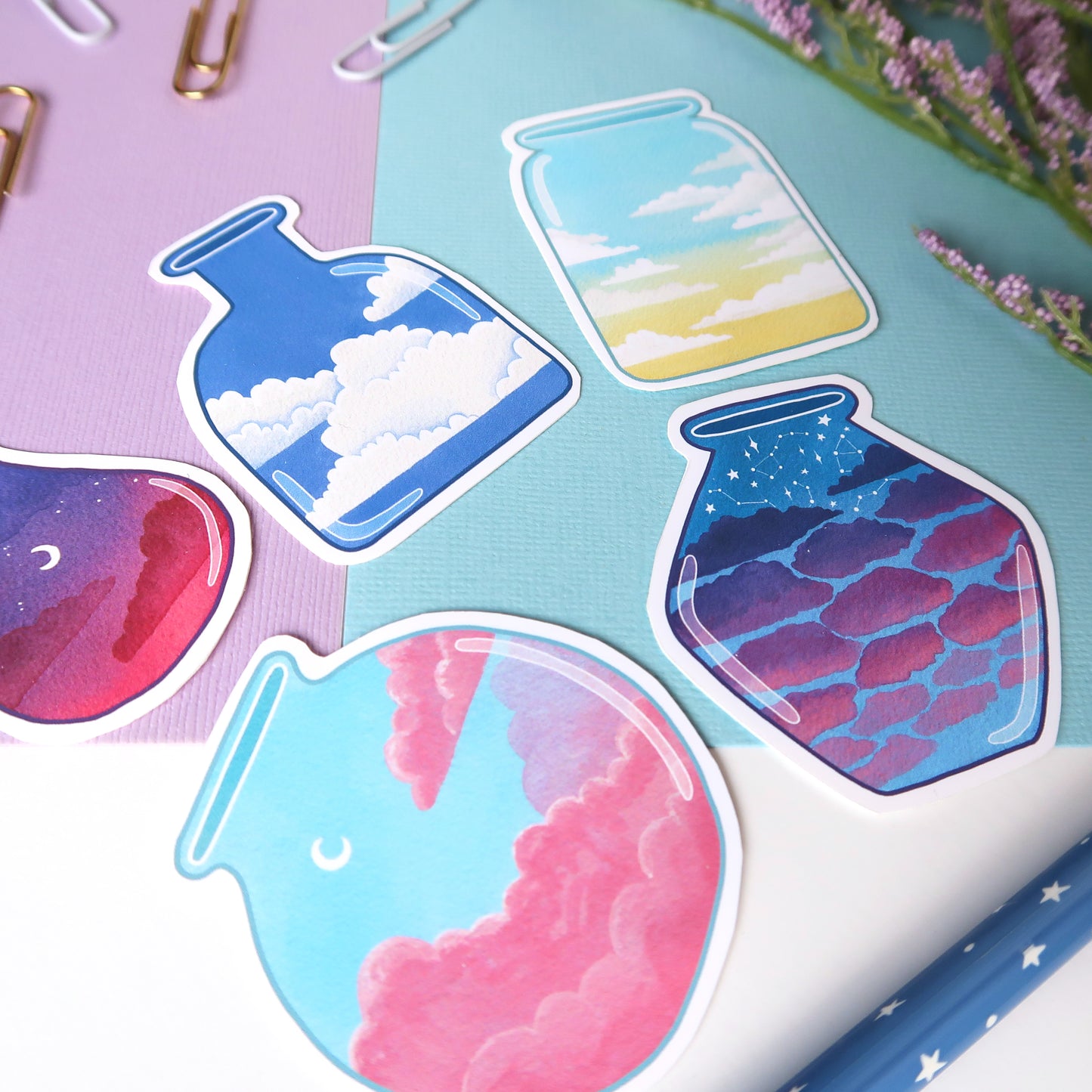 Mini Sky Jar Sticker Pack - Matte Vinyl