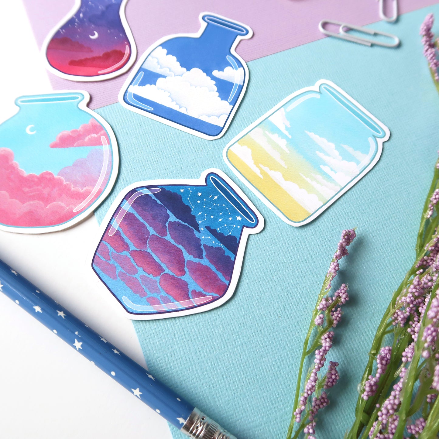 Mini Sky Jar Sticker Pack - Matte Vinyl