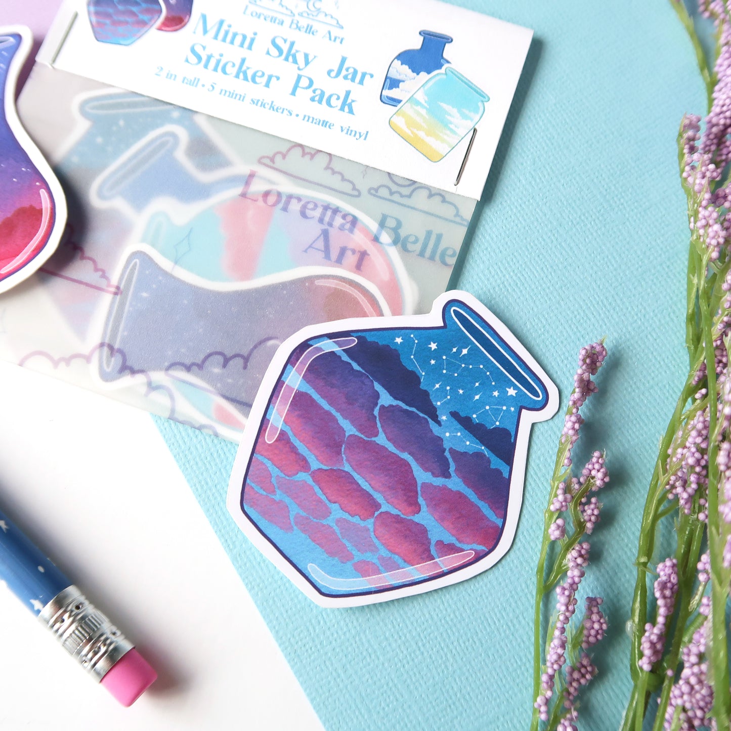 Mini Sky Jar Sticker Pack - Matte Vinyl