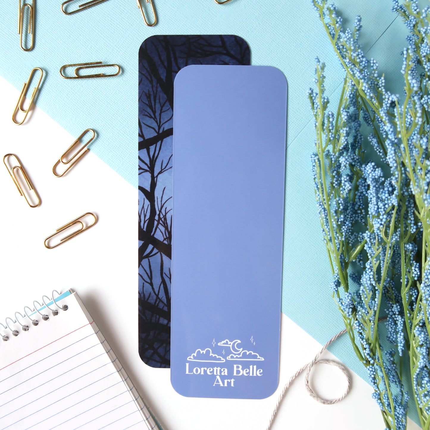 Moon Through the Trees Night Sky Bookmark