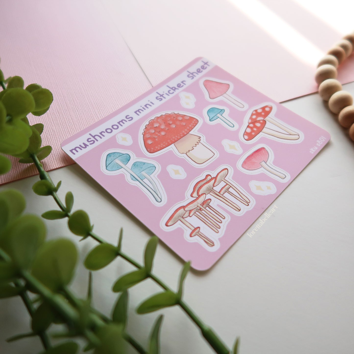 Mushrooms Mini Sticker Sheet