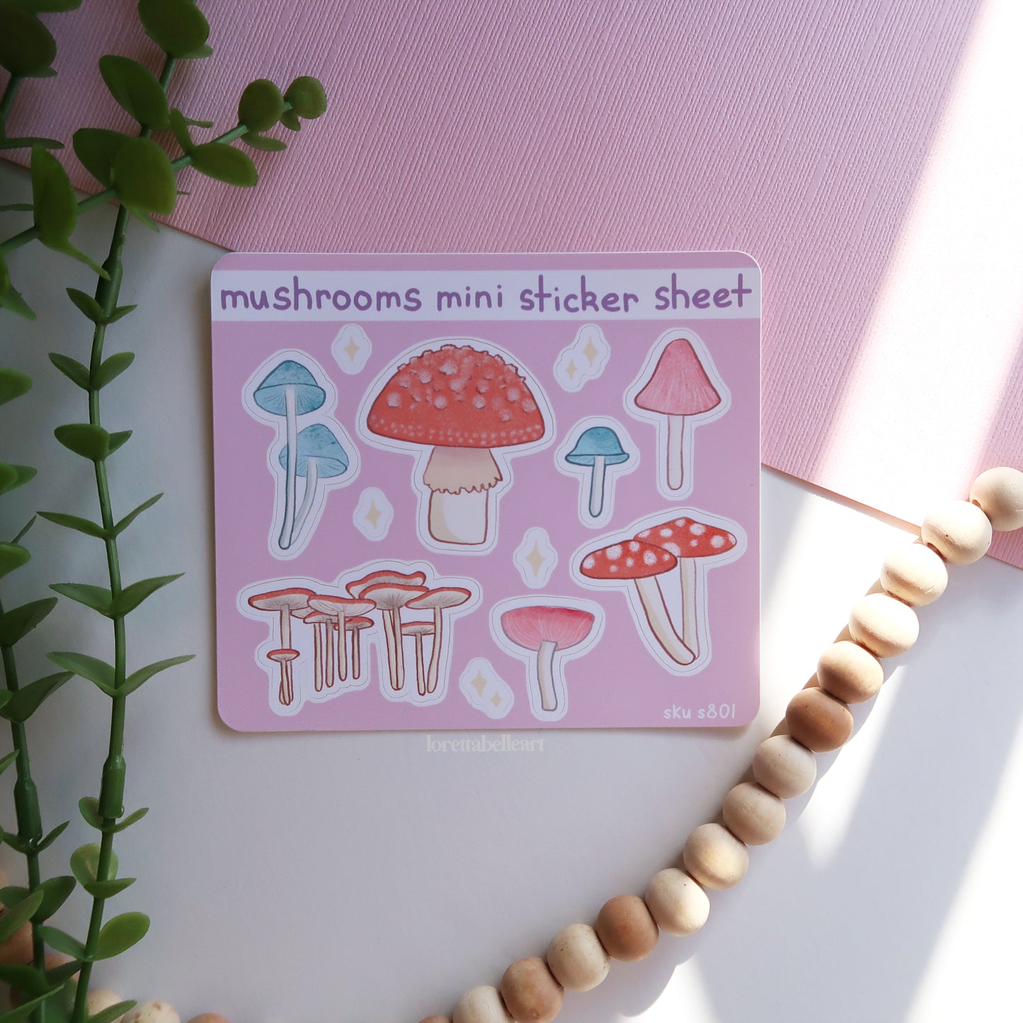 Mushrooms Mini Sticker Sheet