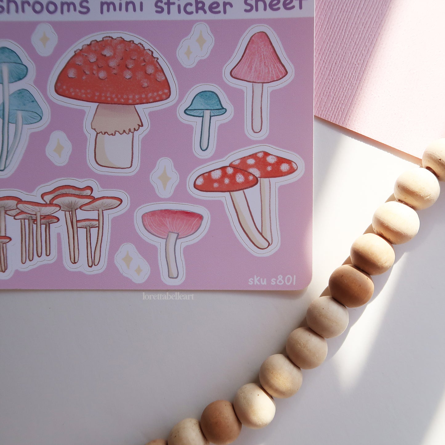 Mushrooms Mini Sticker Sheet