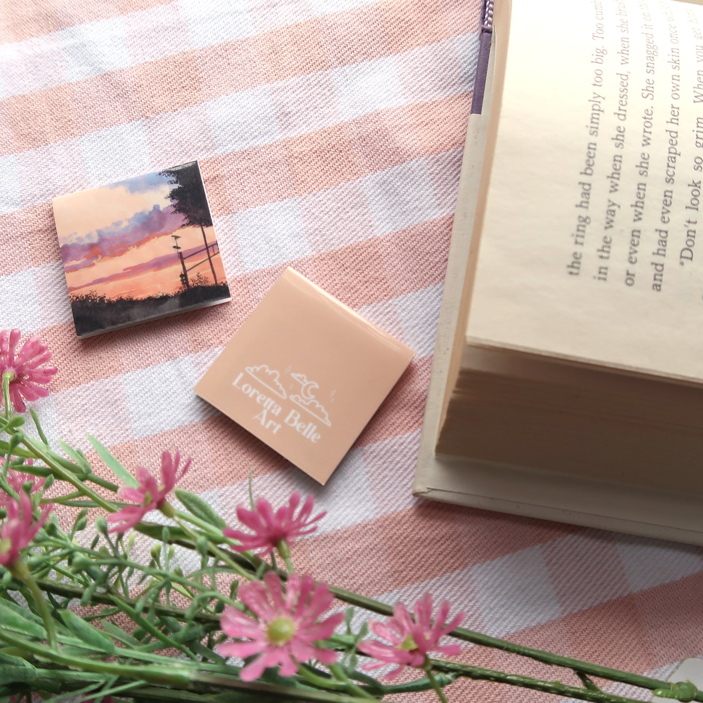 Orange Susnet Sky - Magnetic Bookmark