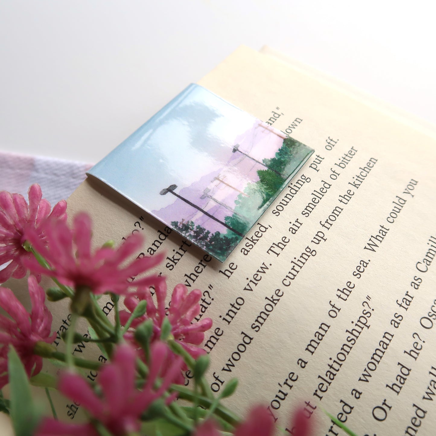 Purple Parking Lot Forest - Magnetic Bookmark