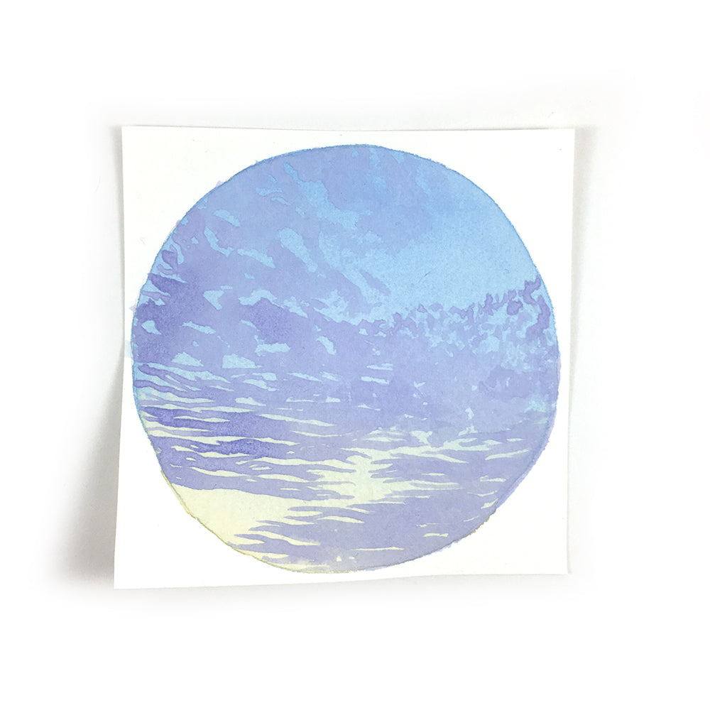 Pastel Clouds - Original Watercolor Painting Inktober Day 27