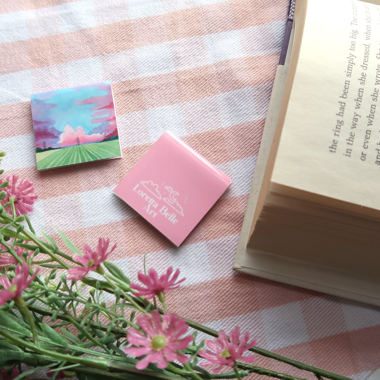 Pastel Cornfields - Magnetic Bookmark