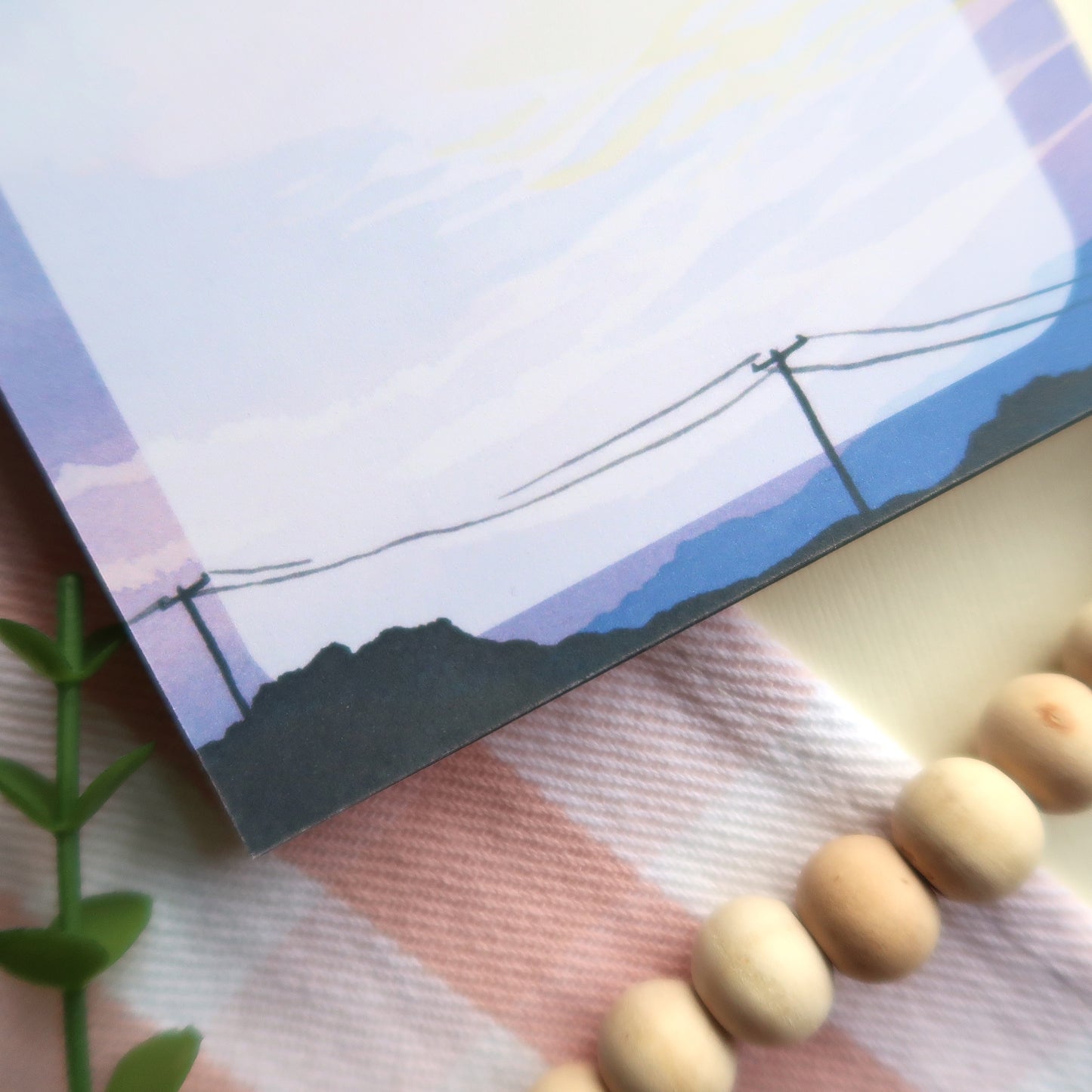 Pastel Mountain Square Memopad - Stationery