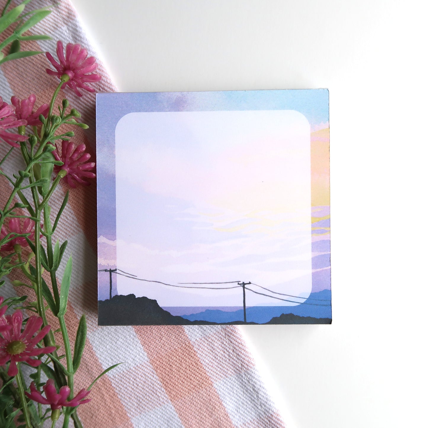 Pastel Mountain Square Memopad - Stationery