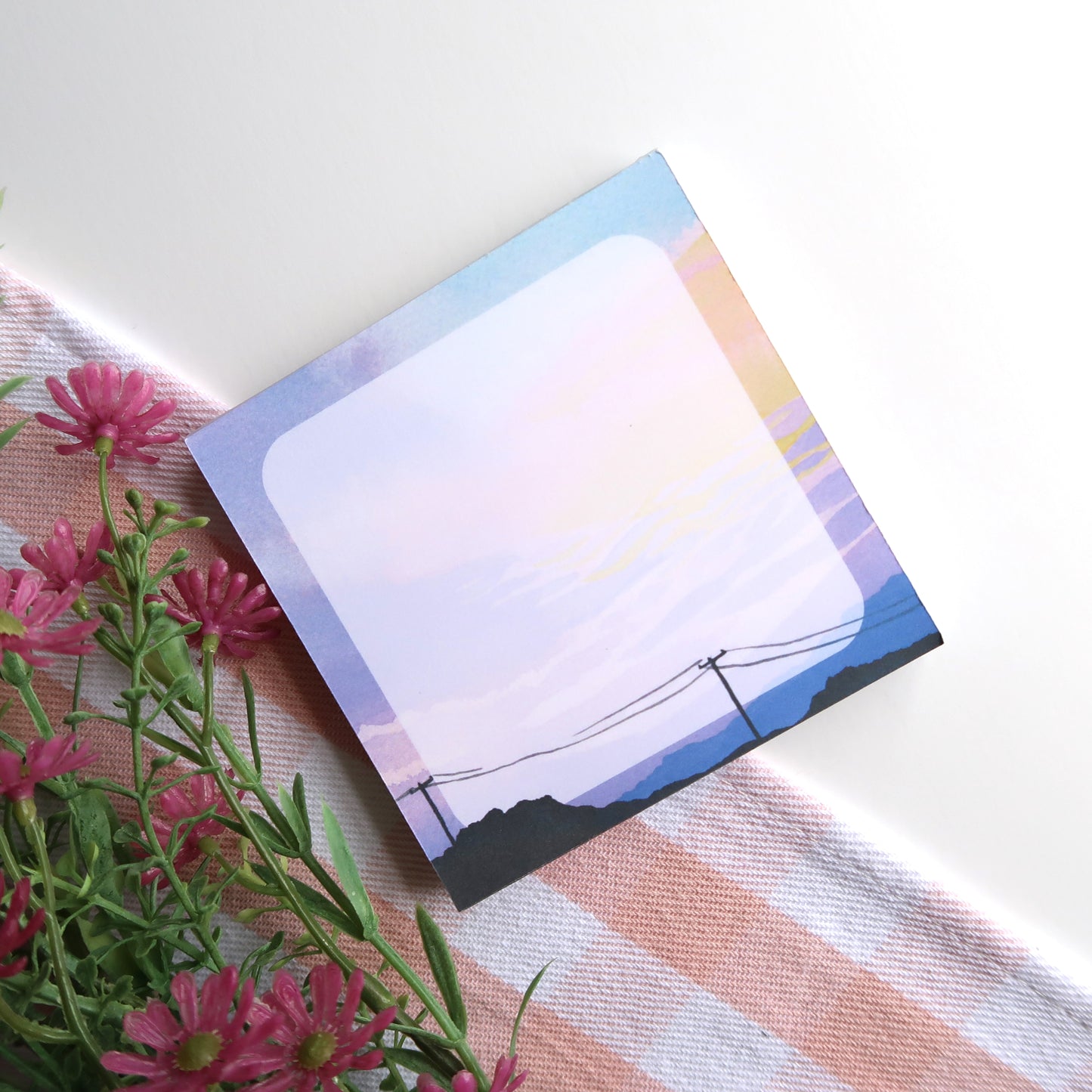 Pastel Mountain Square Memopad - Stationery