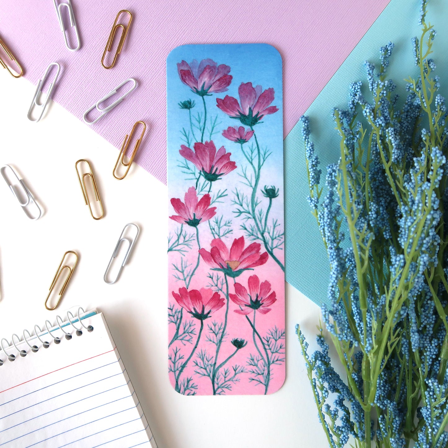 Pink Cosmos Bookmark