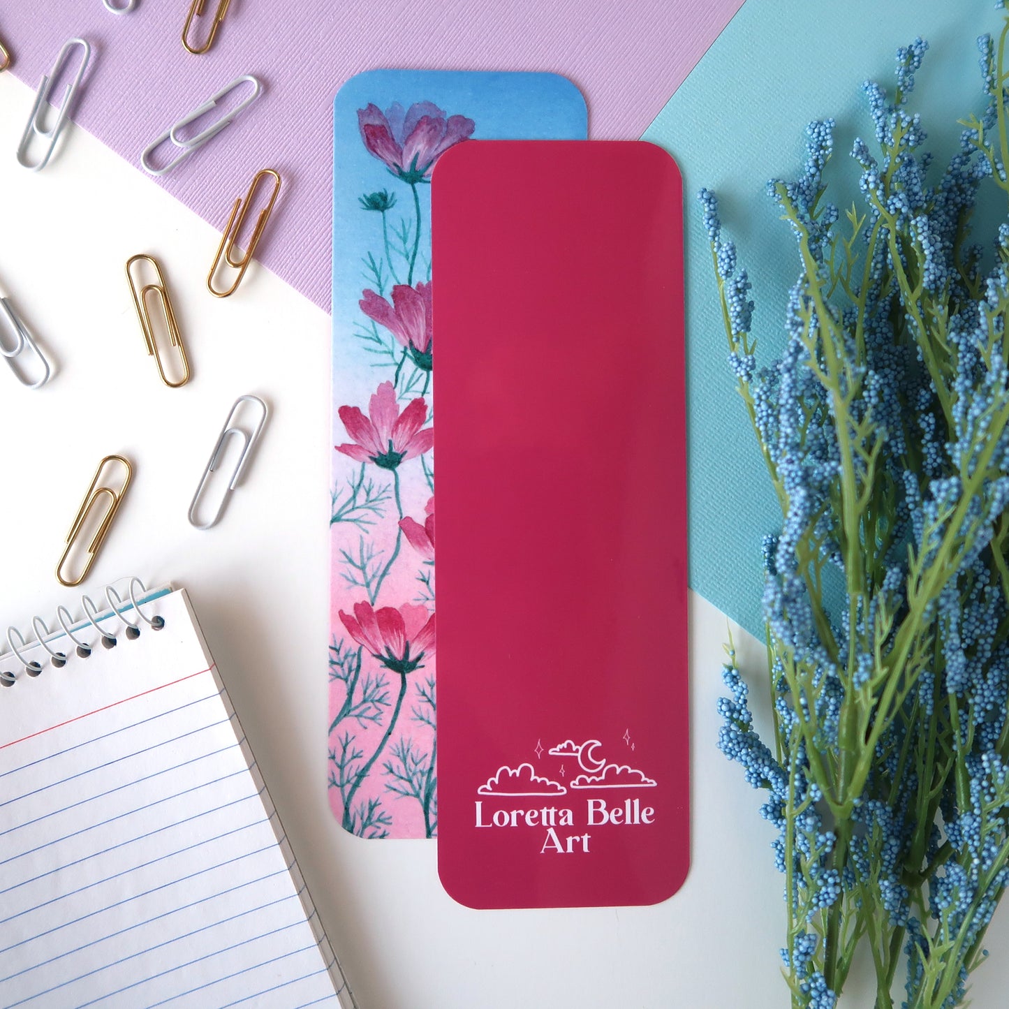 Pink Cosmos Bookmark