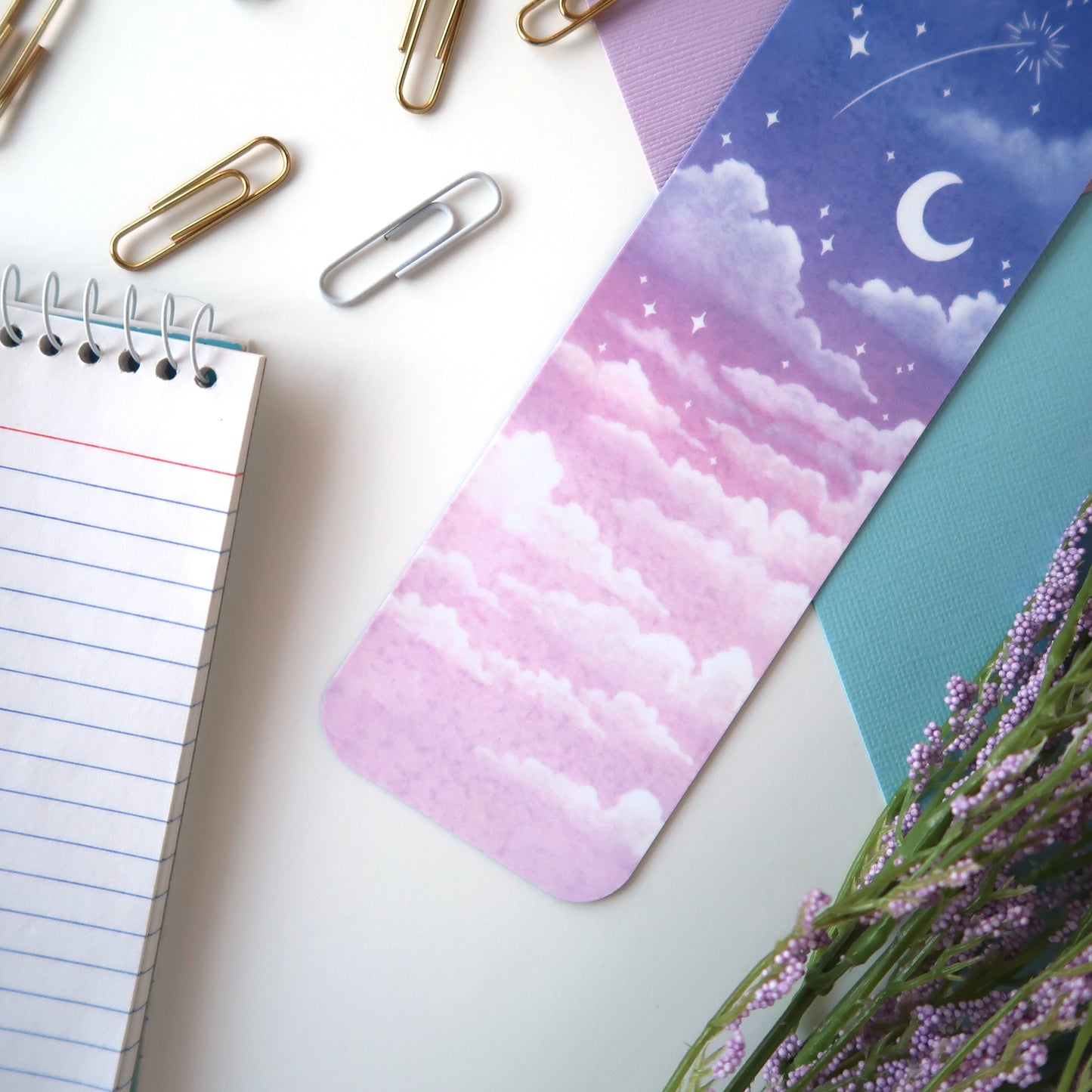 Magical Purple Night Sky Bookmark