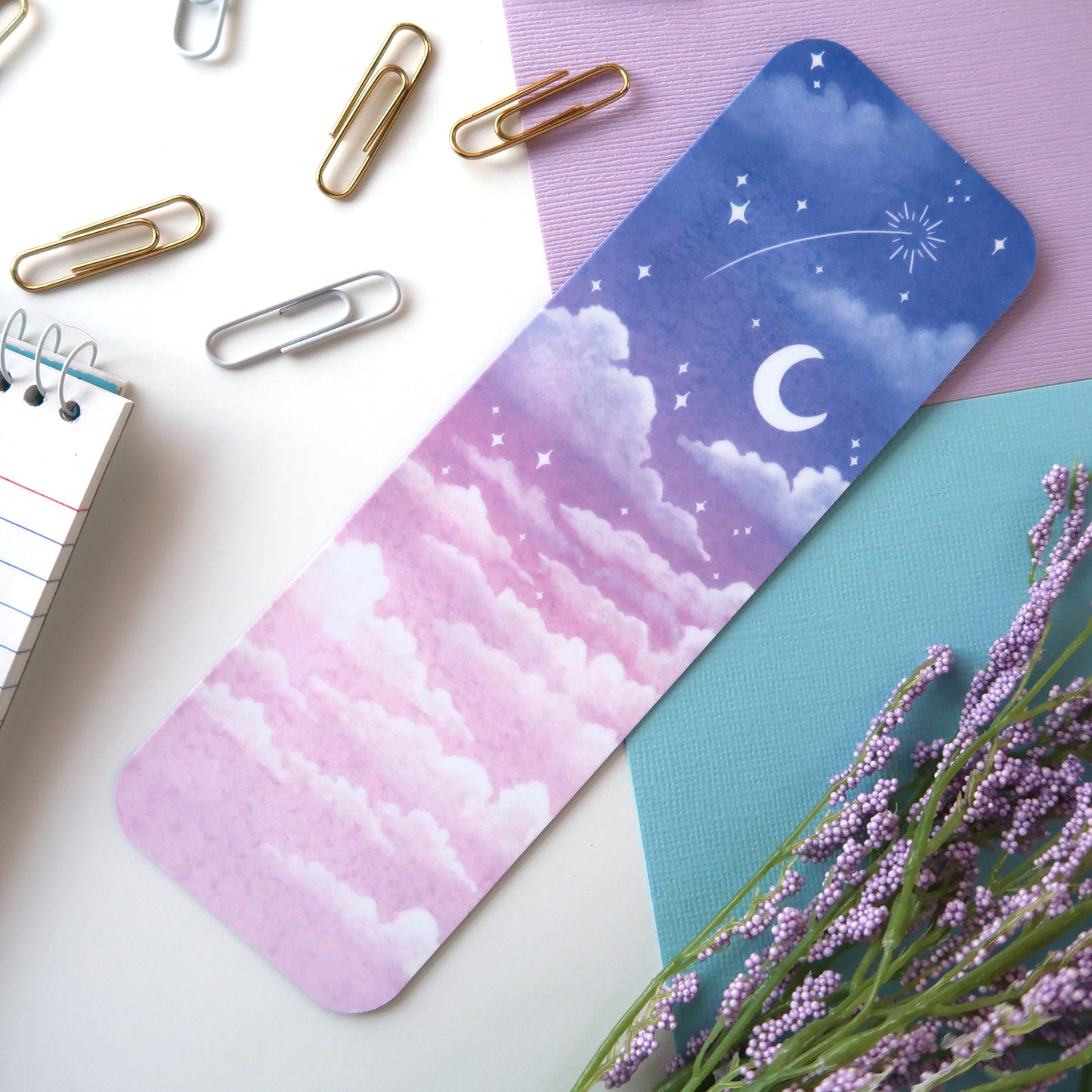 Magical Purple Night Sky Bookmark